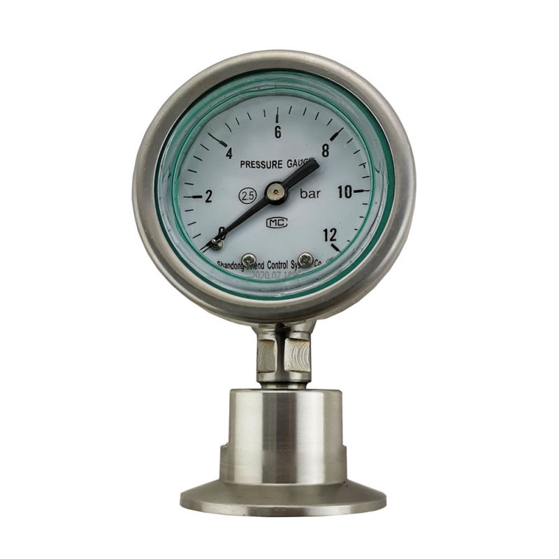 High Precision Stainless Steel Mini Pressure Gauge Manometer