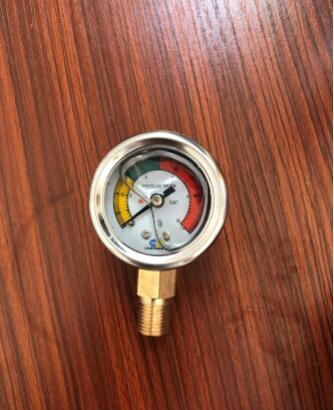 Lubrication Pump Shockproof Liquid Filled Pressure Gauge Manometer