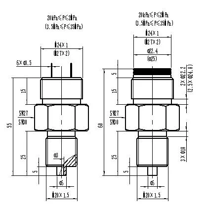 Absolute Gauge Stainless Steel Air High Stable Accurate Piezoresistive Pressure Sensor MPM280