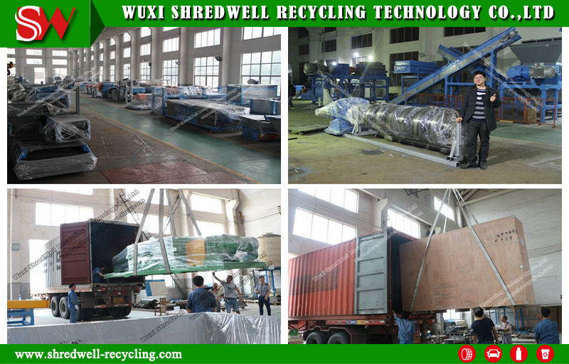Energy Saving Waste/Worn Tyre/Tire Shredding System to Make Rubber Powder