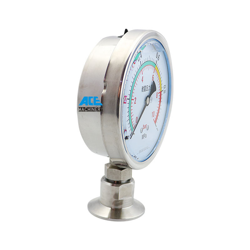 Stainless Steel Pressure Gauges with Diaphragm Seal