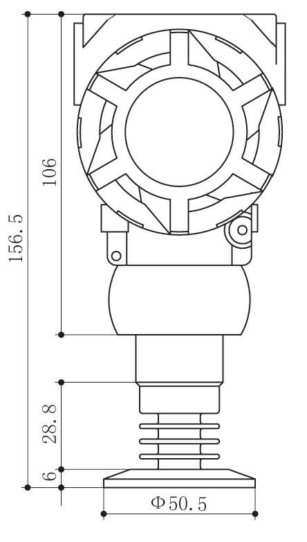 IP65 Tri Clamp Hygienic Pressure Sensor For Liquor-making