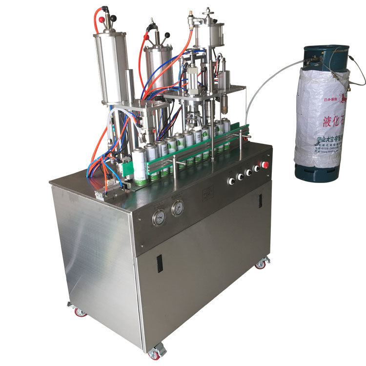 Semi-Automatic Air Fresher Spray Aerosol Filling Machine