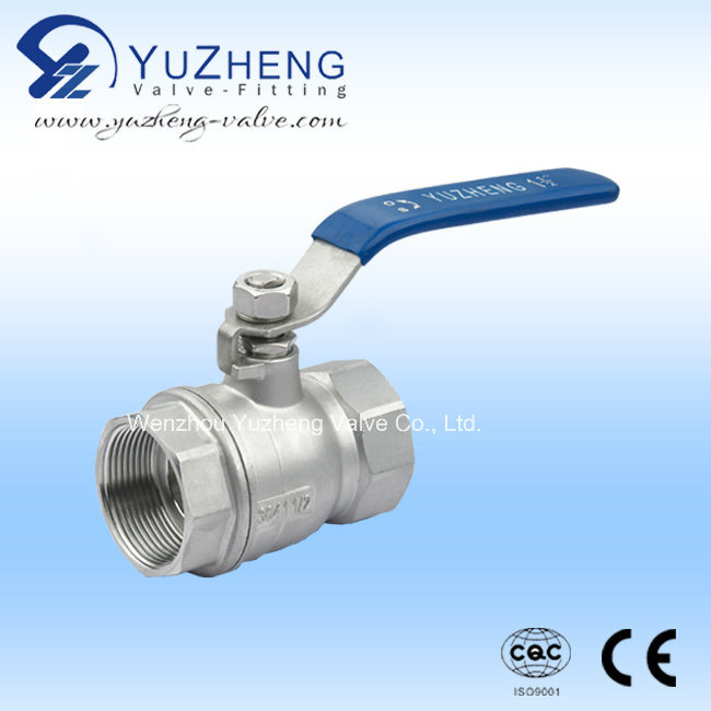Industrial Thread NPT 2PC Stainless Steel Floating Ball Valve with Clamp End