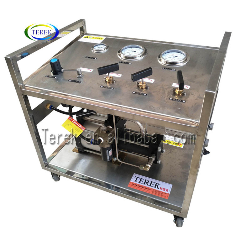 Terek Brand Best Price Stainless Steel High Pressure Air Driven Nitrogen Gas Testing Pump System