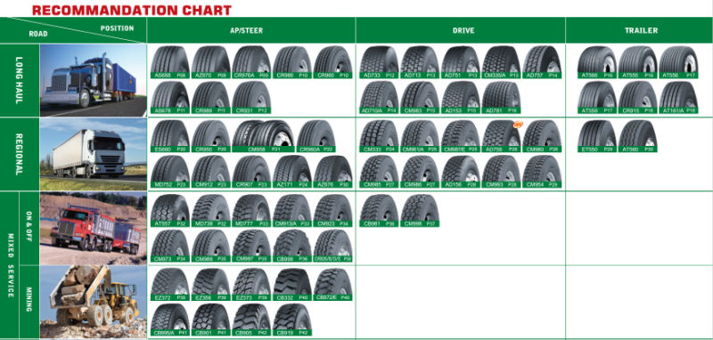 Good Tyre Longmarch Truck Tires Radial Tyres Radial Tire 750r16-12pr
