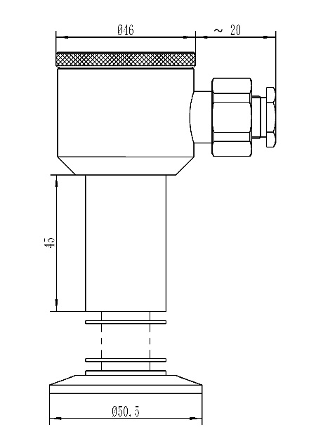IP65 Tri Clamp Hygienic Pressure Sensor For Liquor-making