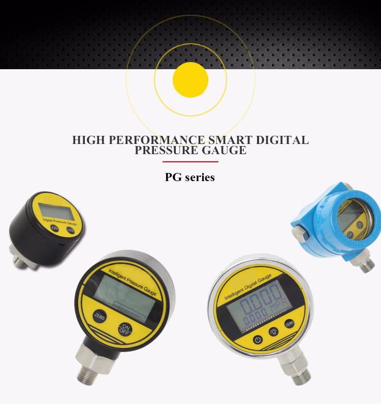 High Pressure Digital Manometer Pressure Gauge with Battery Powered