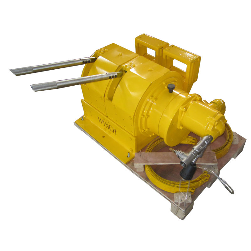 Air Double Drum Scraper Winch with Double Insurance (disc brake/ band brake)