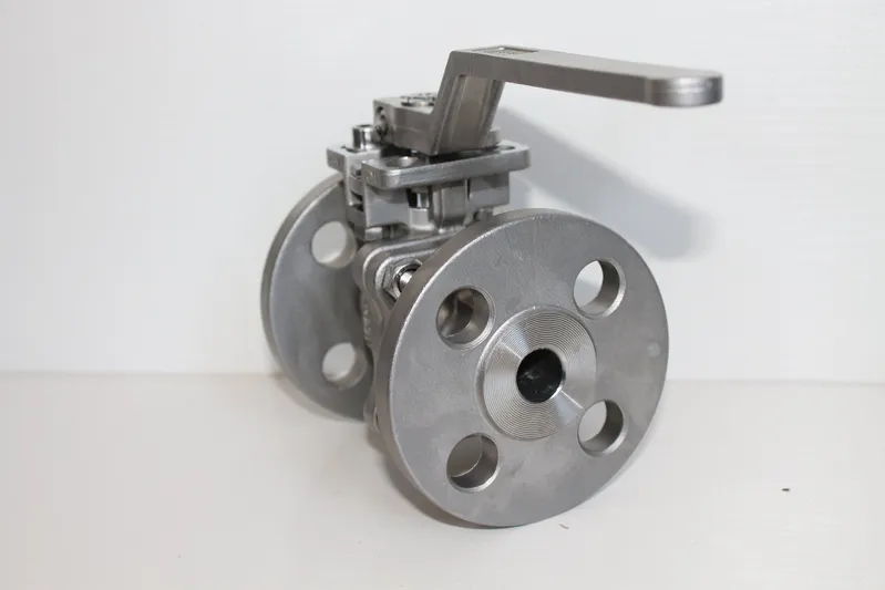 Inox Valvulas Flange Ball Valve with Direct Mounting Pad