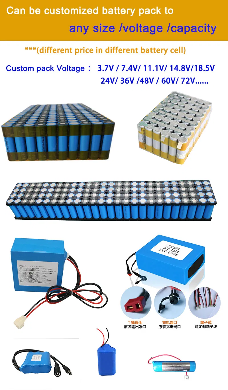 60V 2ah Rechargeable 18650 Lithium Ion Electric Balancing Car Battery Pack