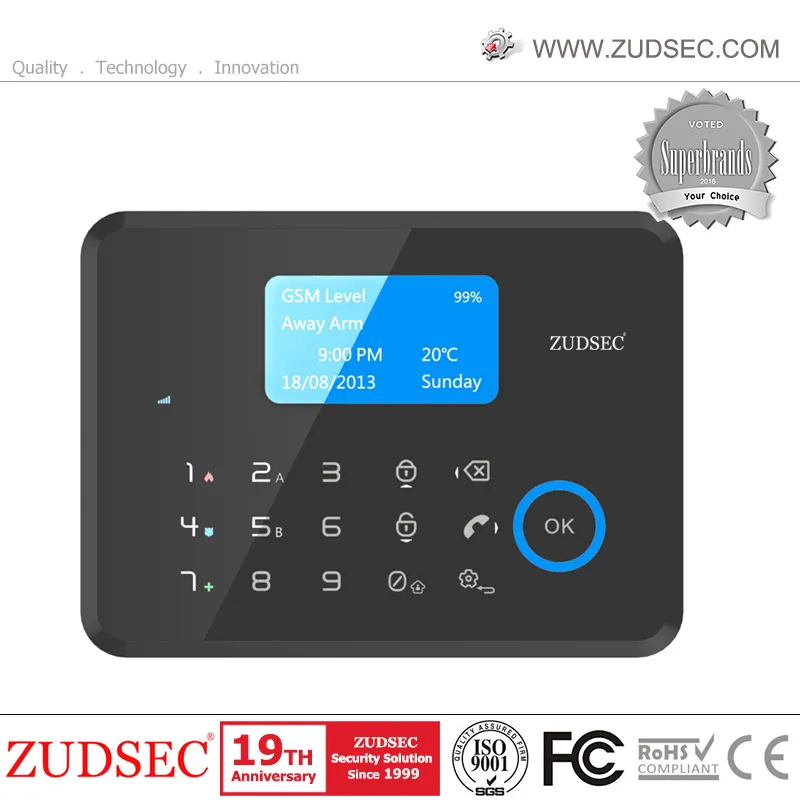 Wireless GSM Alarm System with Spanish Language