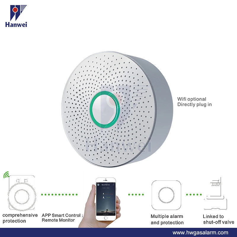 Airradio Wireless Smart Methane Gas Alarm with Gas Shut-off Valve