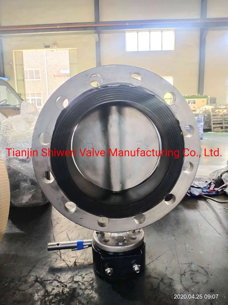 Ductile Iron/Wcb/CF8 Flange Type Butterfly Valve with EPDM/PTFE Seat