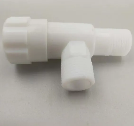 plastic new design PP male and female sanitary pneumatic angle seat valve