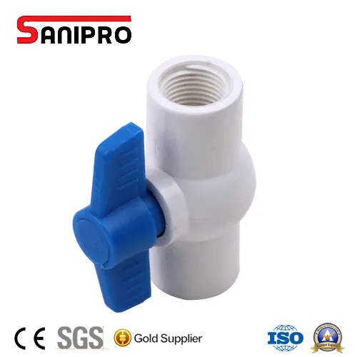 Pure New Material PVC Ball Valve Grey PVC Valve