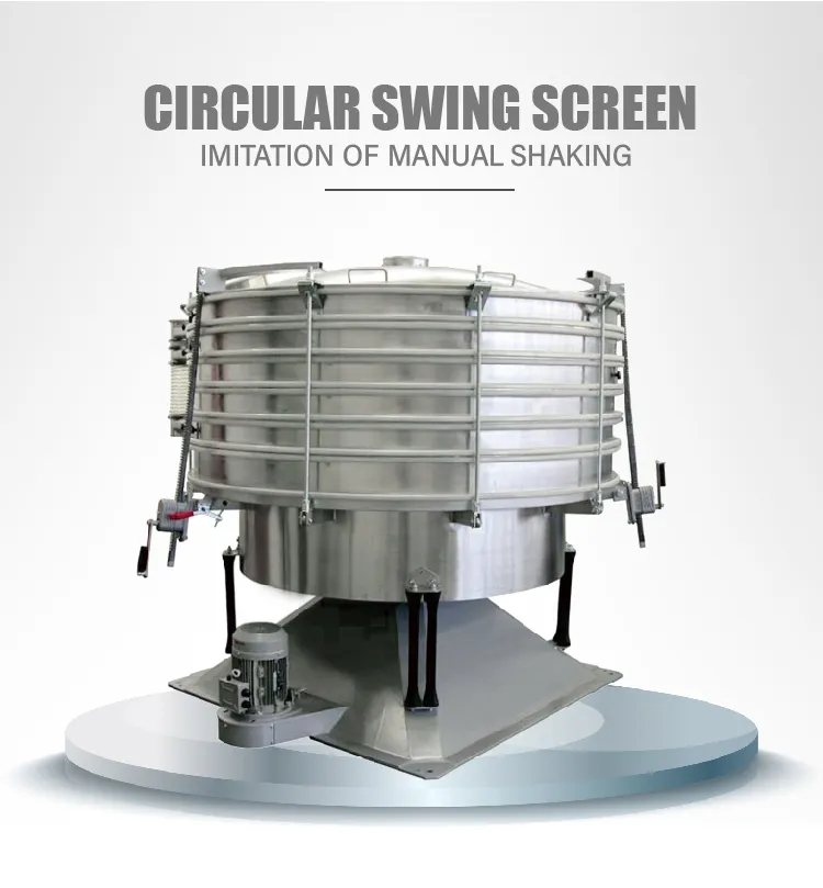 Large Output Vibrating Screening Swinging Vibrating Screen Sieve Machine