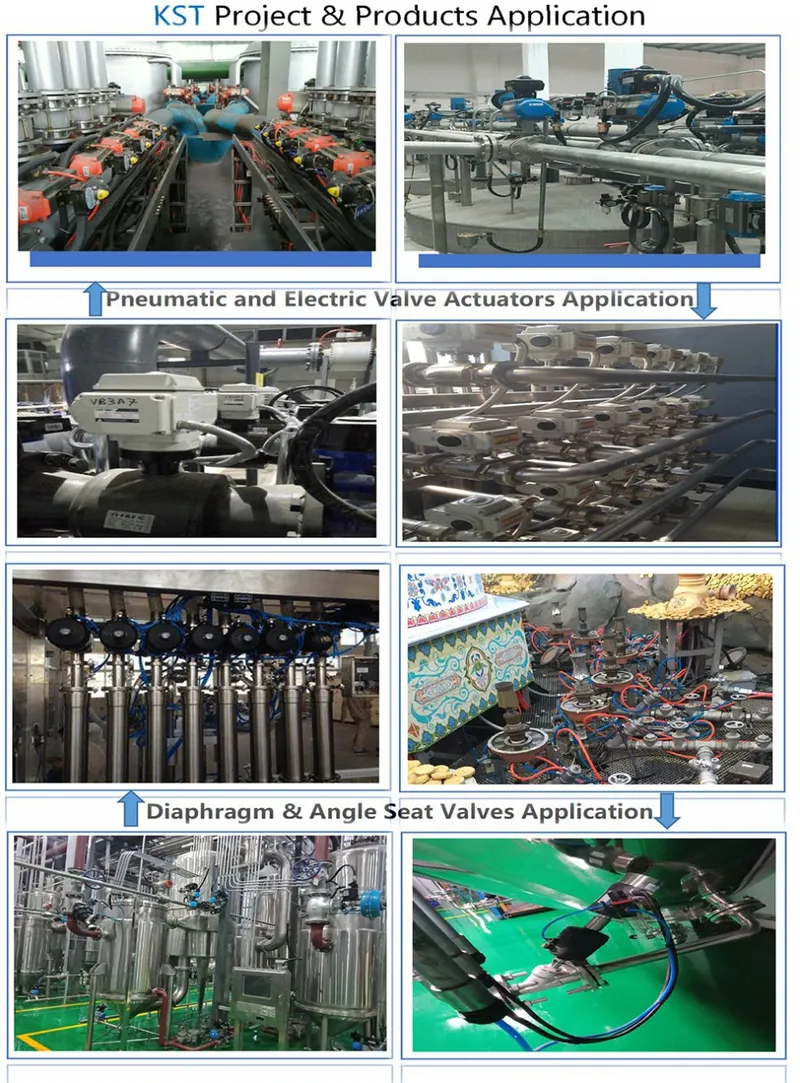 Pneumatic Actuator 3 Way Flanged Ball Valve