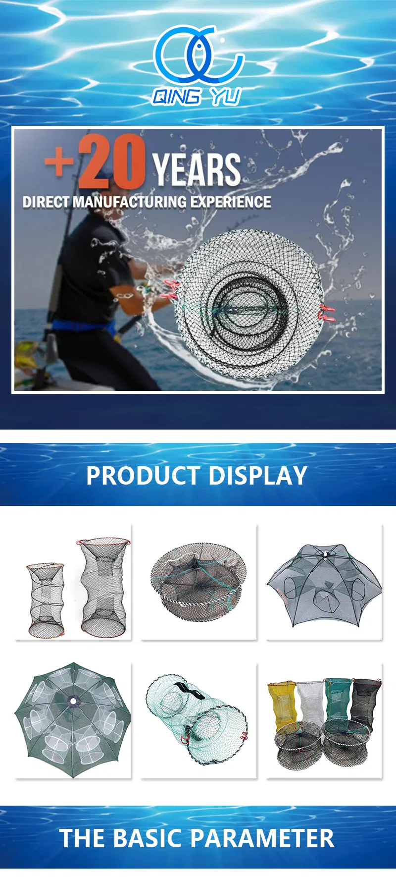 Factory Price Lobster Fishing Trap Cast Net Trap Net Fishing