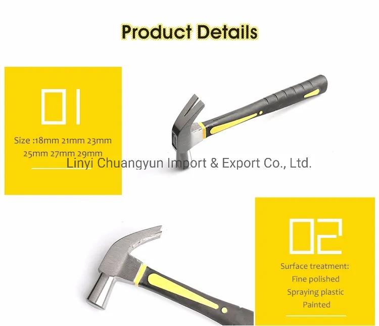 British Type Claw Hammer with Fg Handle