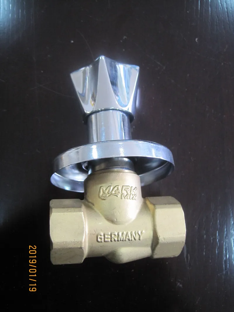 Forged Brass Stop Valve with Iron Wheel, Bronze Stop Valve