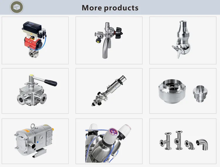 Stainless Steel Clamped Micropre Sanitary Filter with Sample Valve