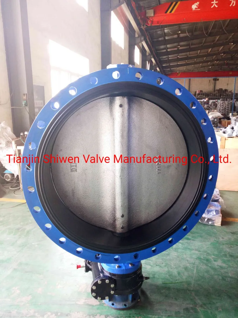 Qt450 Ductile Iron Flange Type Butterfly Valve EPDM Seat