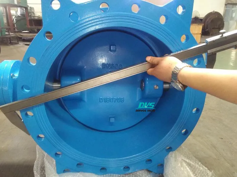 Pn10 DN500 Butterfly Valve Double Offset Flanged Ends