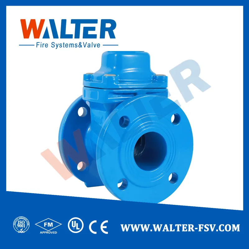 DIN Pn16 F4 Gate Valve Resilient Seat with Flange End