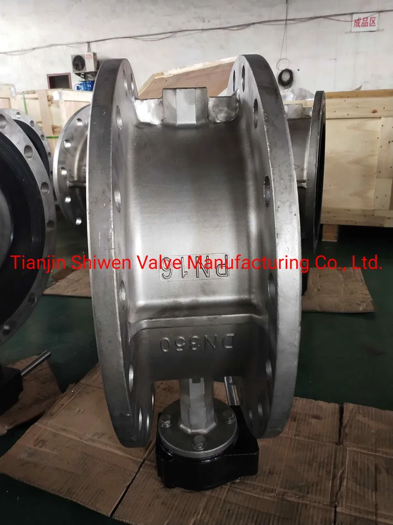 CF8 Double Flange Type Butterfly Valve EPDM Seat