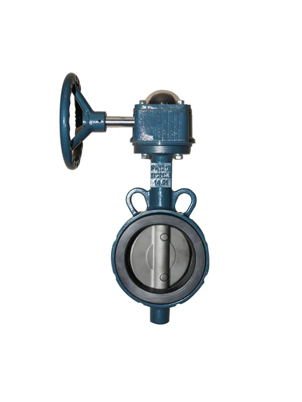 Fire Alarm Red Color Gearbox Butterfly Valve