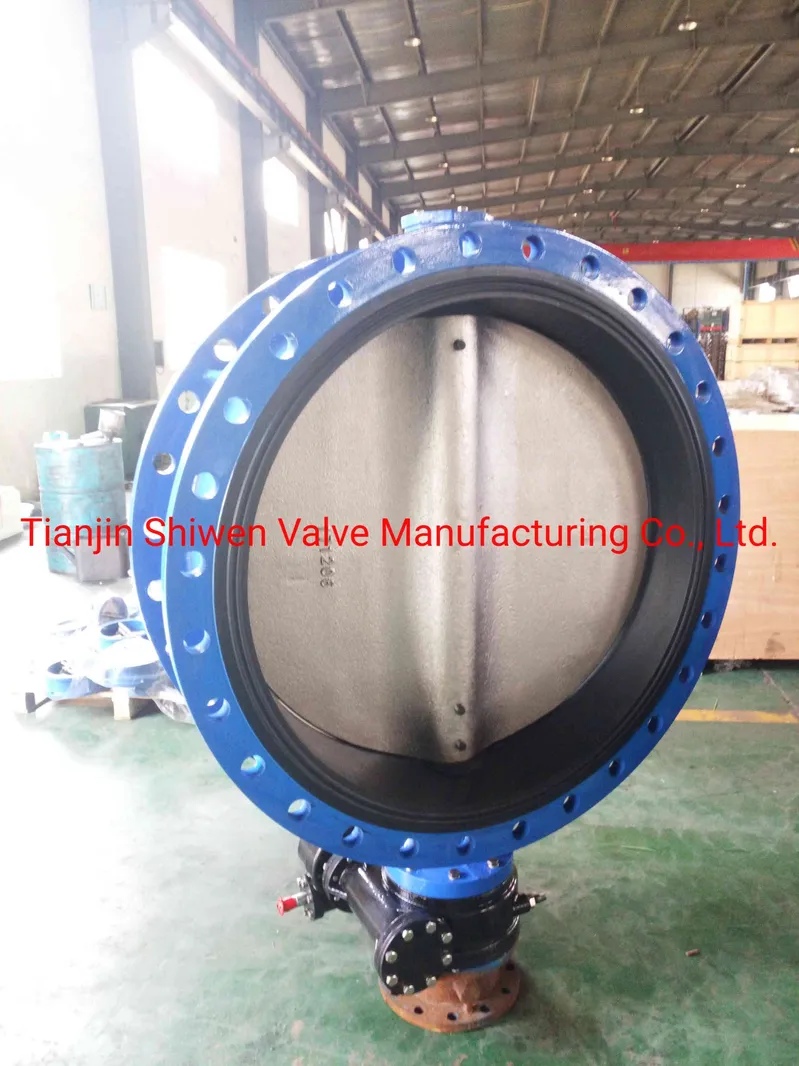 Qt450 Ductile Iron Flange Type Butterfly Valve EPDM Seat