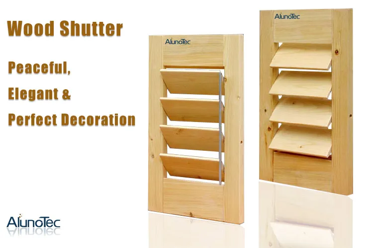 Customized Controllable Wooden Shutter for Window and Door