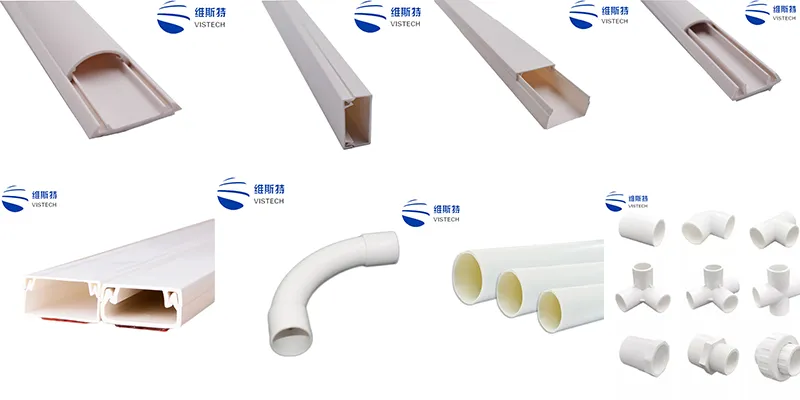 PVC Material Cable Trunking / Network Cable Trunking