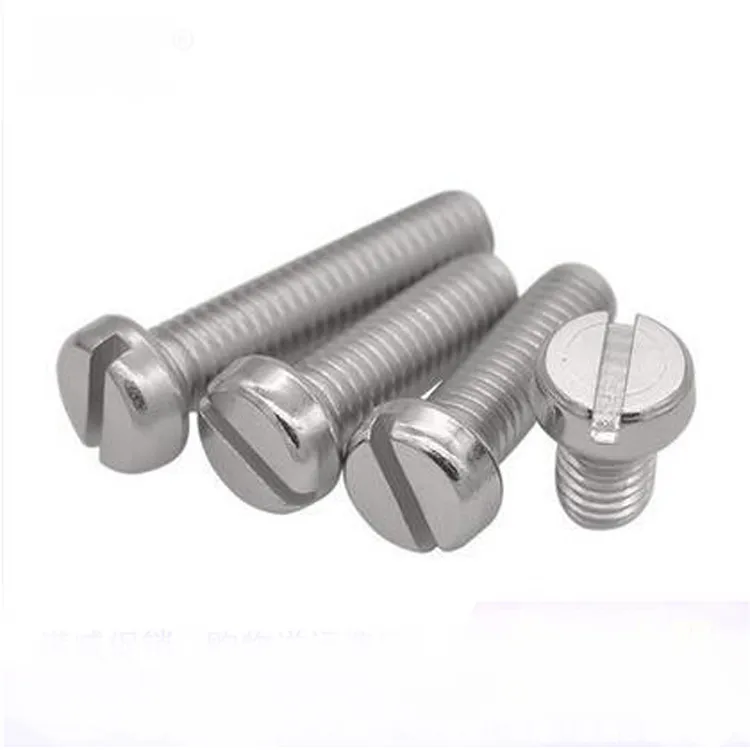 DIN84 Slotted Cheese Head Machine Screw, Slotted Head Screw