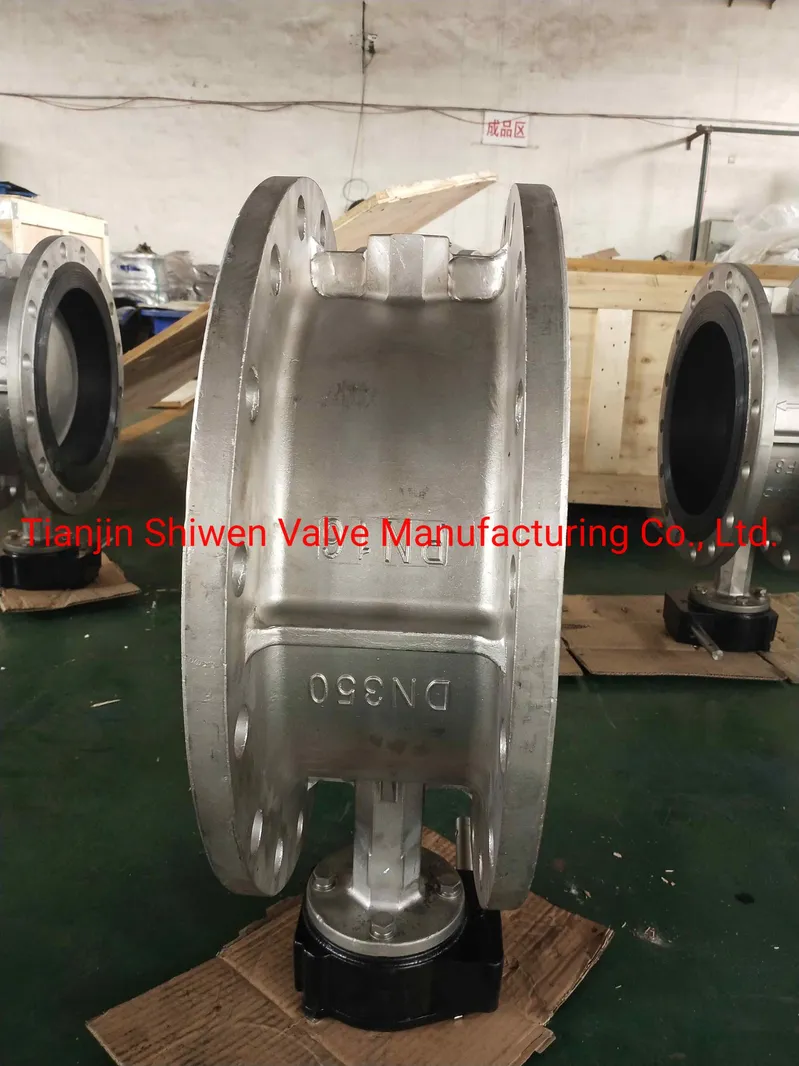 CF8 Double Flange Type Butterfly Valve EPDM Seat