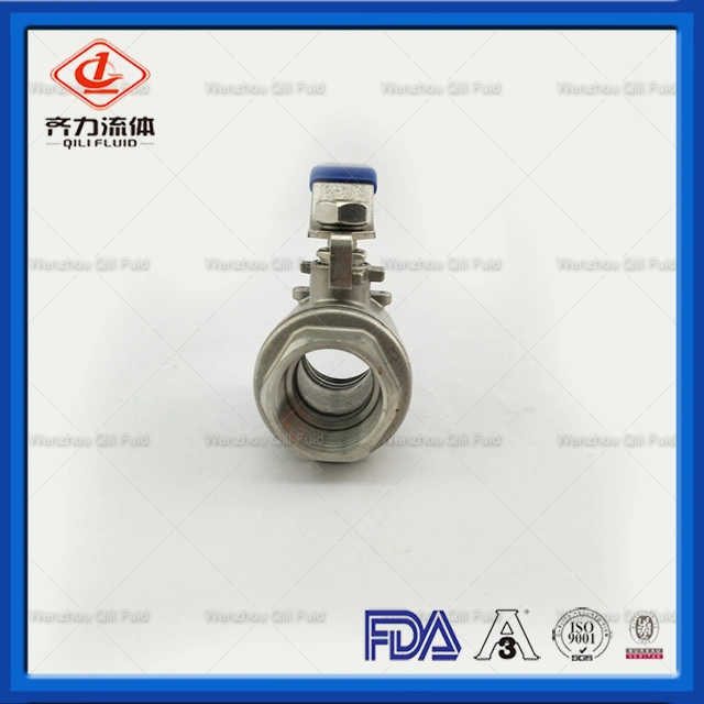 Hydraulic 2 Pieces Ss Threaded Ball Valve