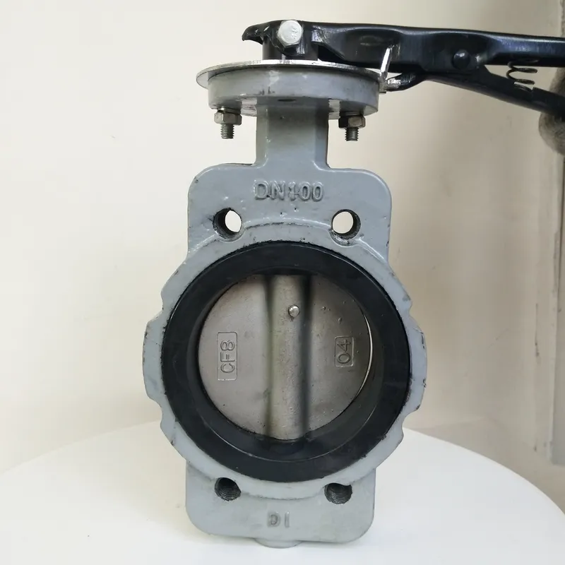 Lever Handle NBR EPDM Seated Semi-Lug Butterfly Valve