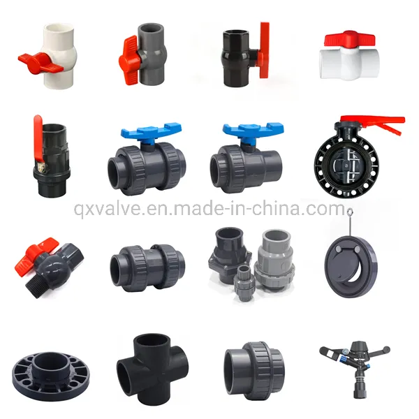 High Quality Thicken Water Valve Manufacturer PVC Valve Plastic Ball Valve