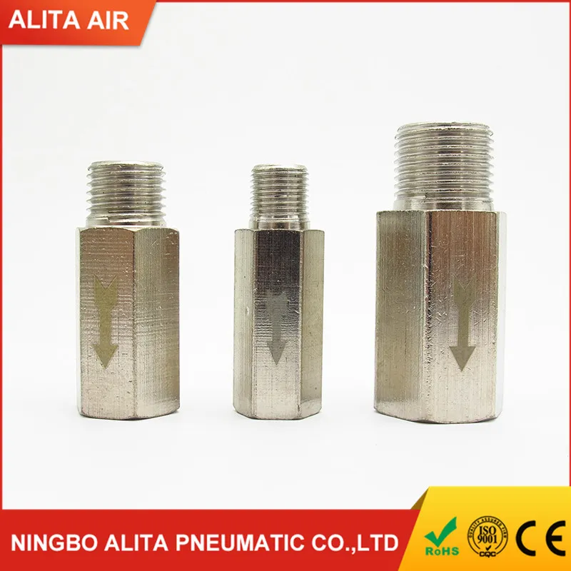 Male to Female Brass Pneumatic Check Valve One Way Non-Return Valve