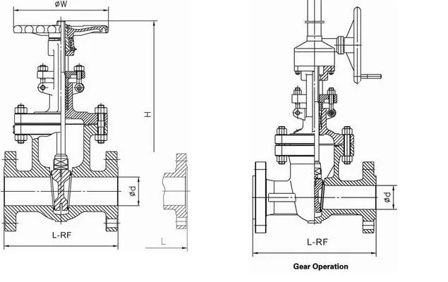 DIN Standard Pn16-Pn160 Metal Seated Gate Valves