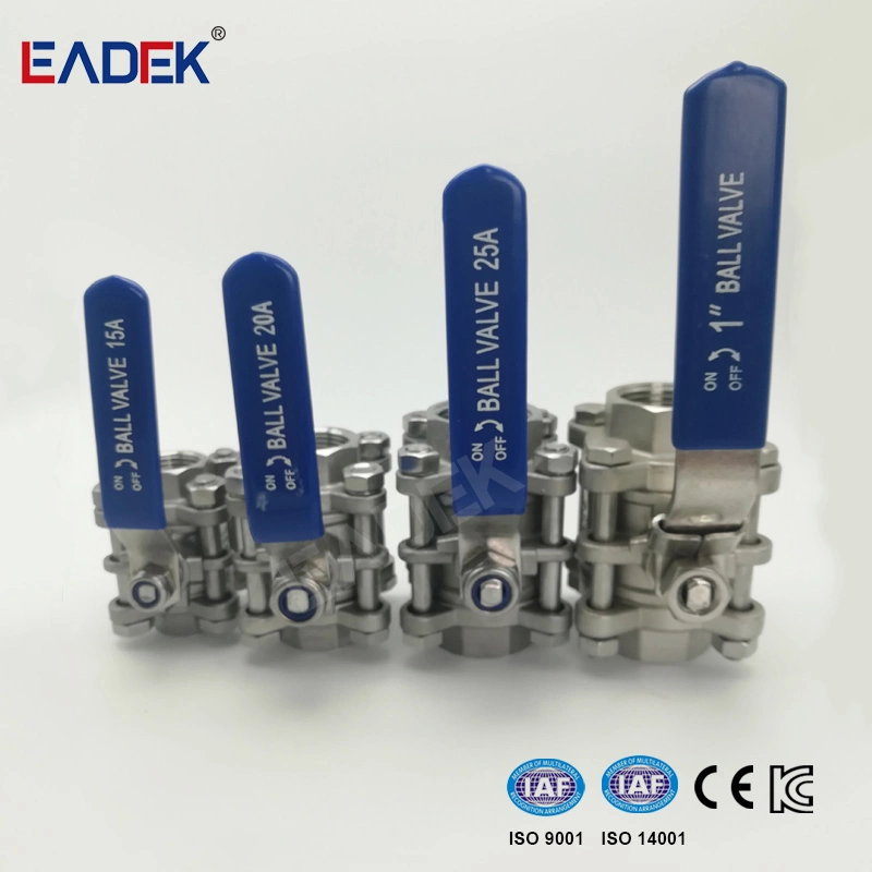 Ss Stainless Steel Threaded Ball Valve 1000wog