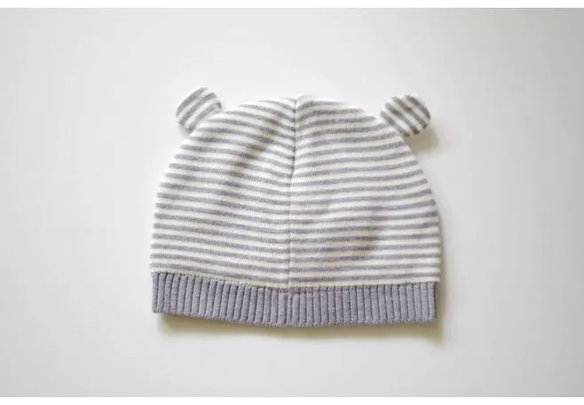 Winter 100% Acrylic Warm Baby Knit Hat with Bear Ears