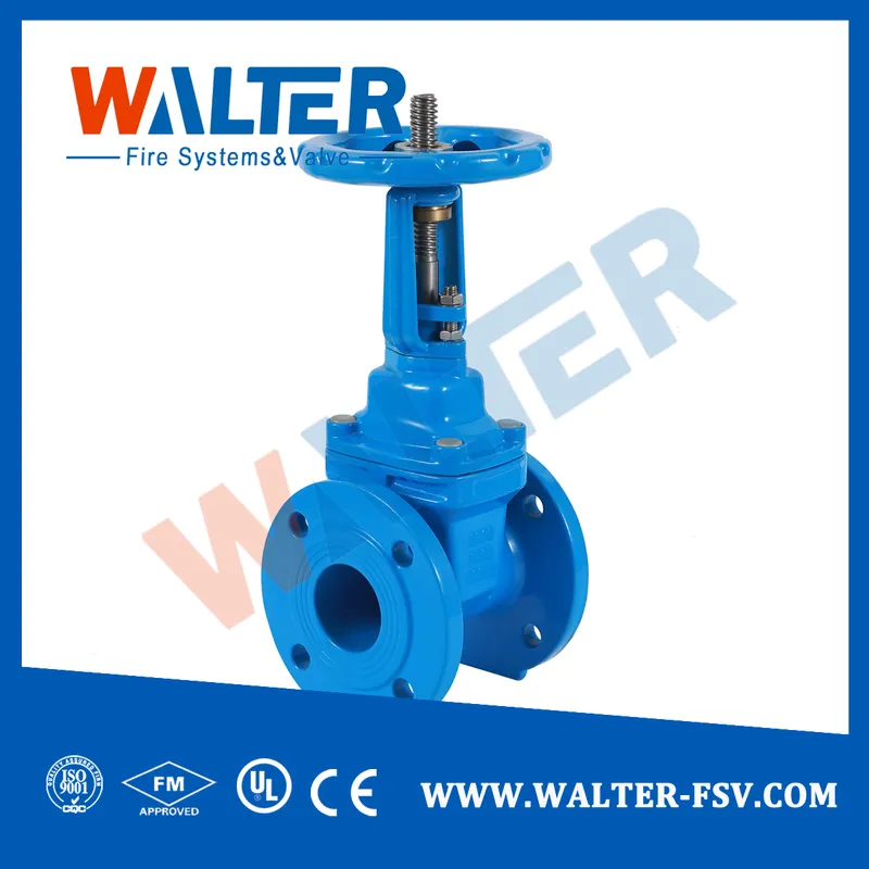 DIN Pn16 F4 Gate Valve Resilient Seat with Flange End