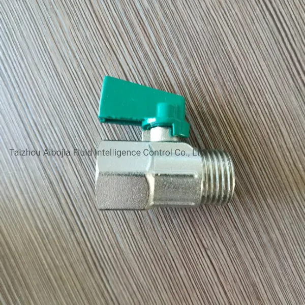 DN 08 DN 15 DN 20 DN25female X Female Butterfly Handle Brass Mini Ball Valve