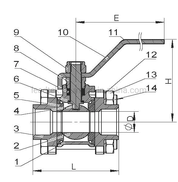 Ss Stainless Steel Threaded Ball Valve 1000wog