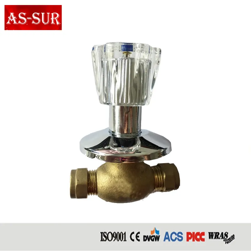 Bronze Stop Valve with Plastic Handle as-Ws008