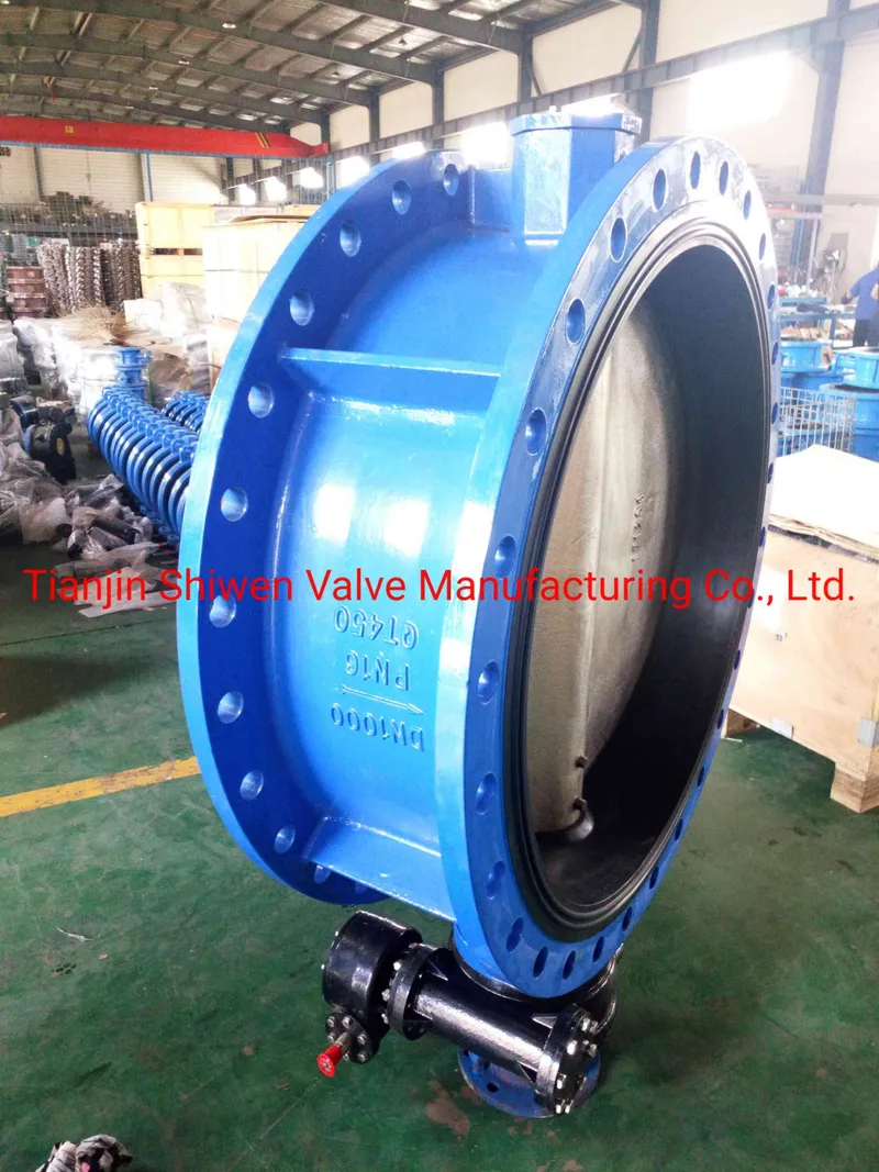 Qt450 Ductile Iron Flange Type Butterfly Valve EPDM Seat