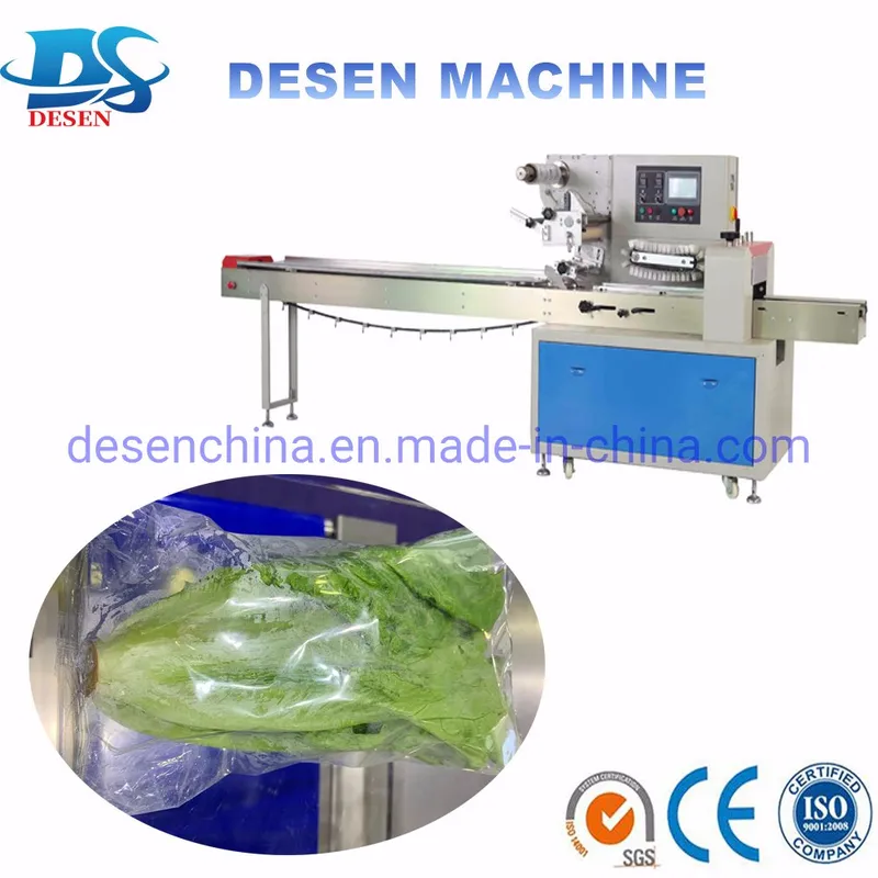 Servo Reciprocating Flow Packing Machine for Leafy Vegetable