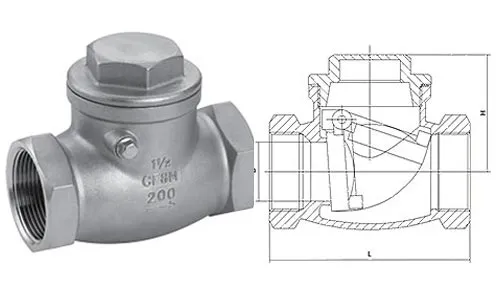 High Quality Industrial Stainless Steel Swing Check Valve